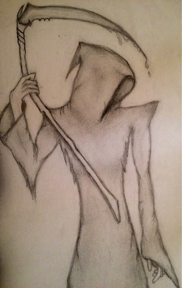 599x948 Tavin Grey On Twitter Grim Reaper, Pencil