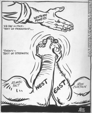 314x385 M965.199.9804 The Changing Grip. Drawing, Cartoon John