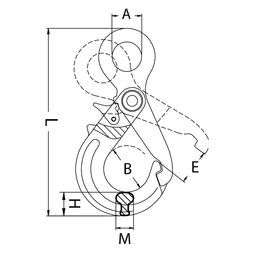 1000x1000 S1 Grip Self Locking Hook Eye Line Drawing Ranger
