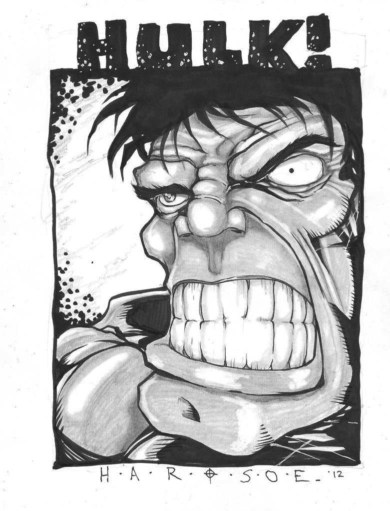 781x1022 Hulk Grit Your Teeth By Everette Hartsoe By Badgirlartwork