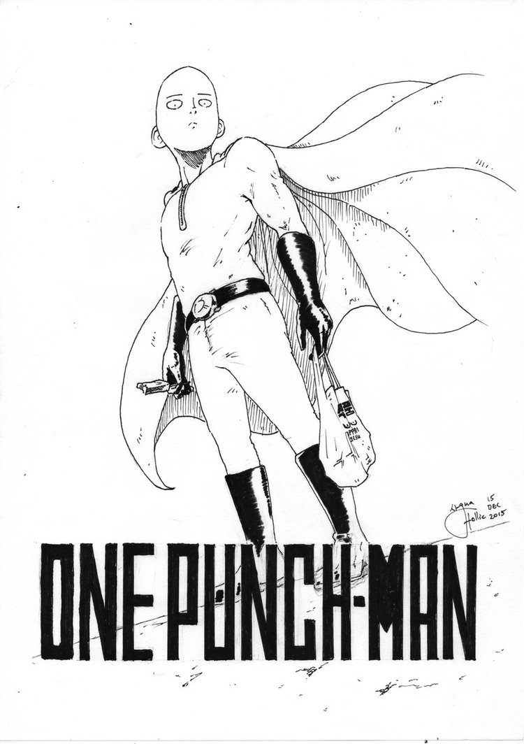 750x1064 Saitama's Grocery Goodies Fanart By Saguahollic