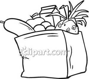 300x267 Bag Clipart Grocery