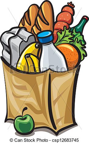 293x470 Grocery Bag Clipart