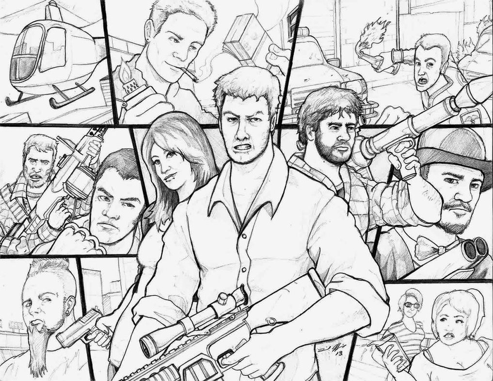 1017x786 Gta Drawing 23 Grand Theft Auto Coloring Pages