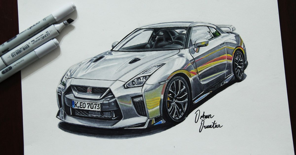 1200x630 Nissan Gt R Concept Gtr Drawing