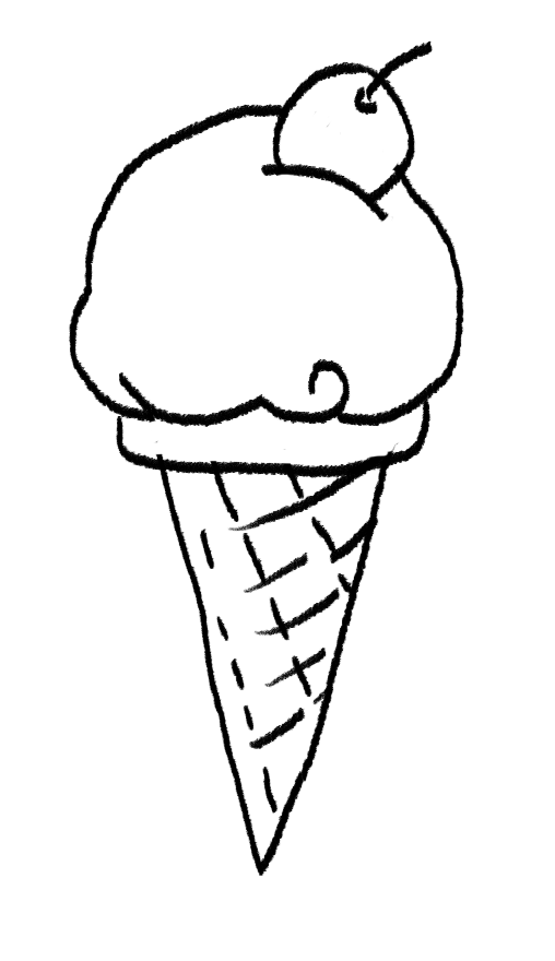 508x880 Collection Of Ice Cream Cone Drawing Png High Quality, Free