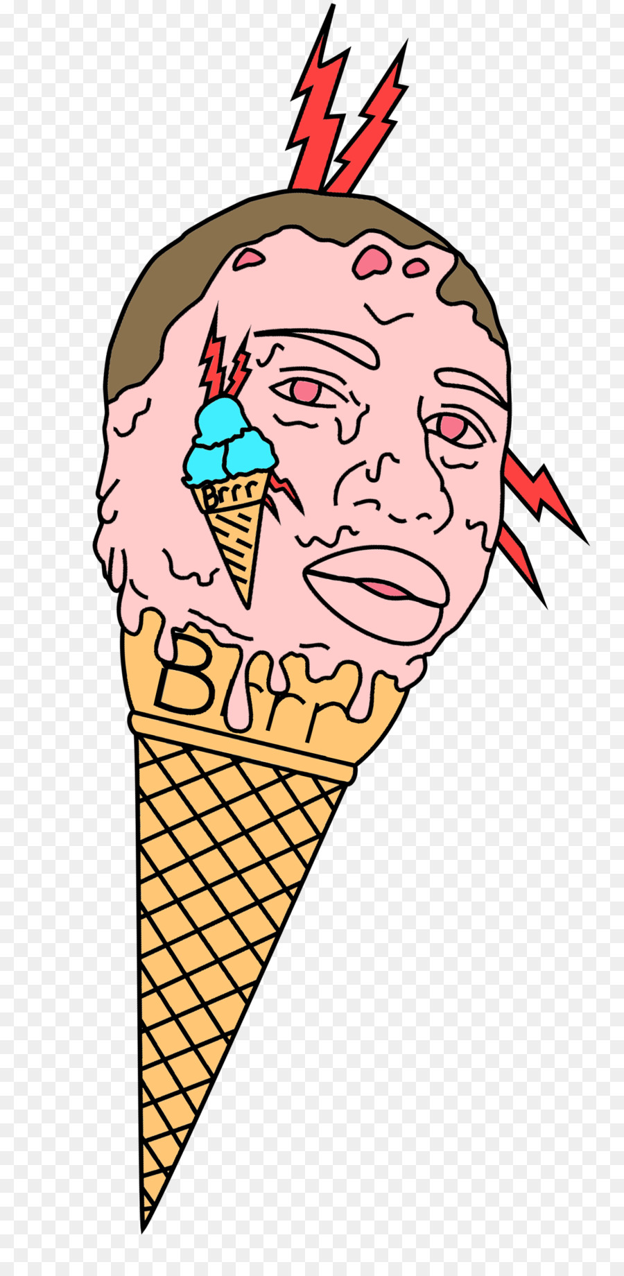 Gucci Mane Ice Cream Cone Drawing at GetDrawings | Free download