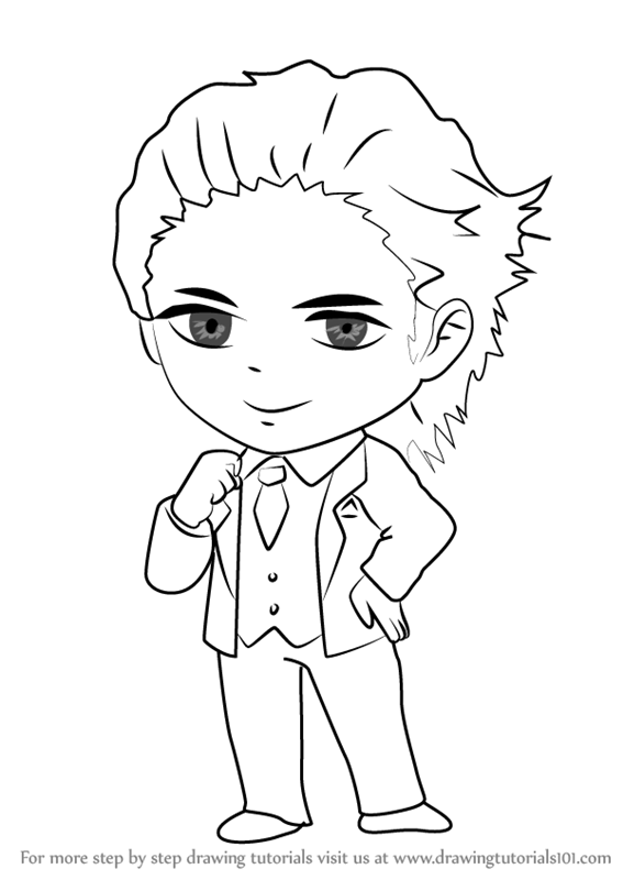 567x800 Learn How To Draw Model Guest From Mystic Messenger (Mystic