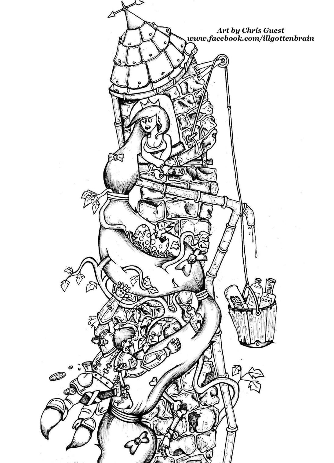 1094x1517 Rapunzel Adult Coloring Worldwide Free Coloring Pages Art By