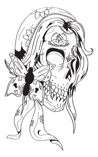 418x669 Gypsy Skull 1 By Mikey Metal1313