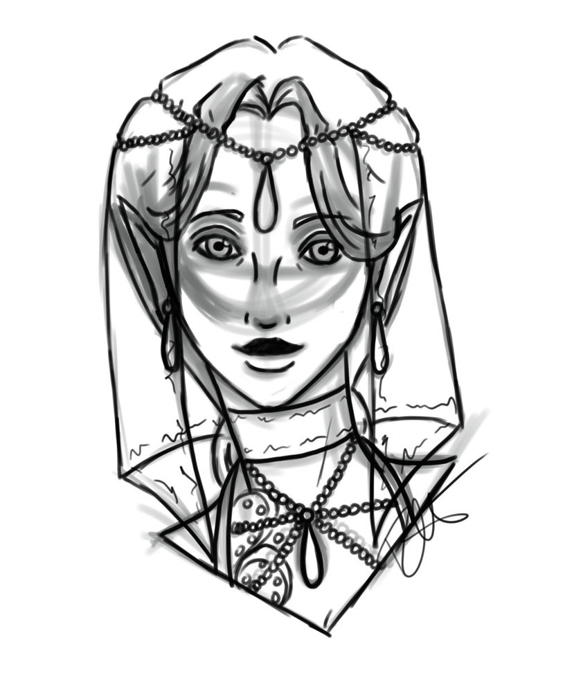 816x979 Saranys Greywing The Half Elf Gypsy By Plushybiscuit