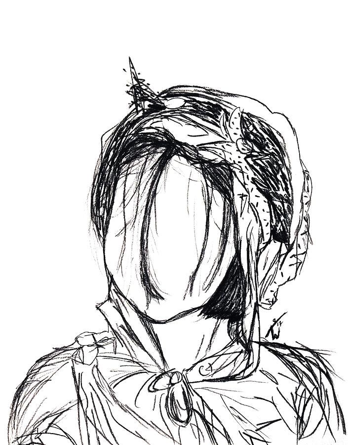 705x900 Young Gypsy Girl Drawing By Autumn Willow