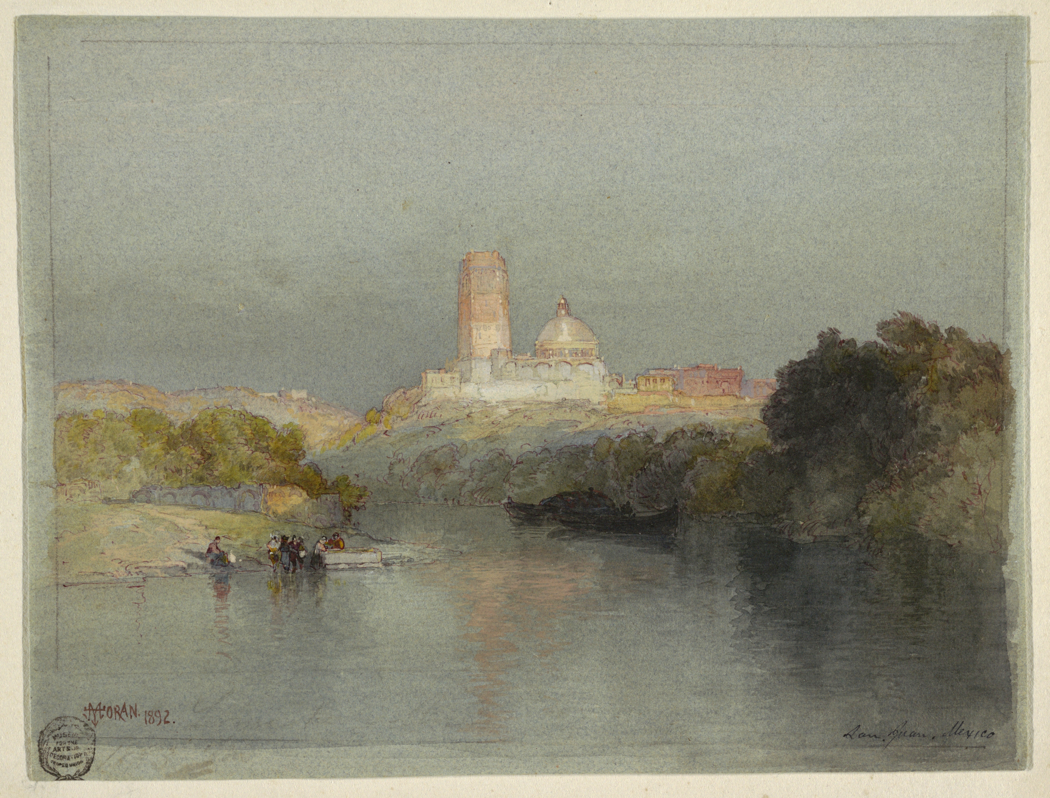 4096x3114 Filedrawing, Hacienda On The Lerma River, San Juan, Mexico, 1892