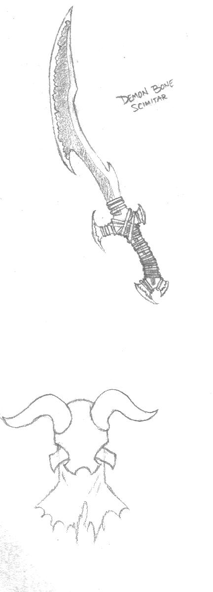 432x1200 Demon Bone Sword By Hacksaw Mutilator