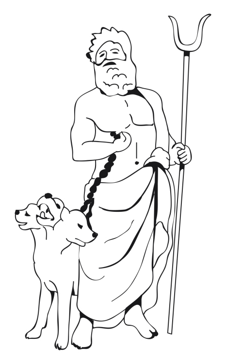 466x751 Drawings Of Poseidon Greek God All About Hades In Greek Mythology