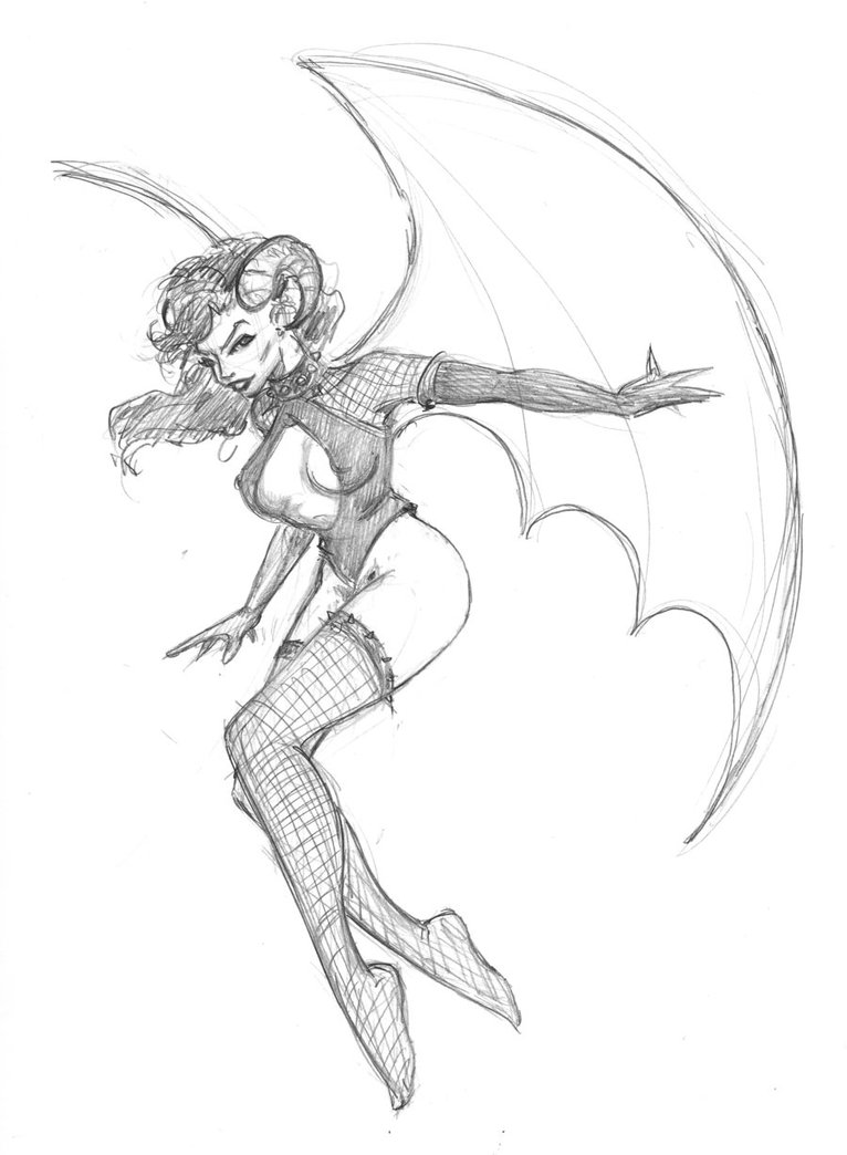 766x1044 Photos Girl Demon Drawing,