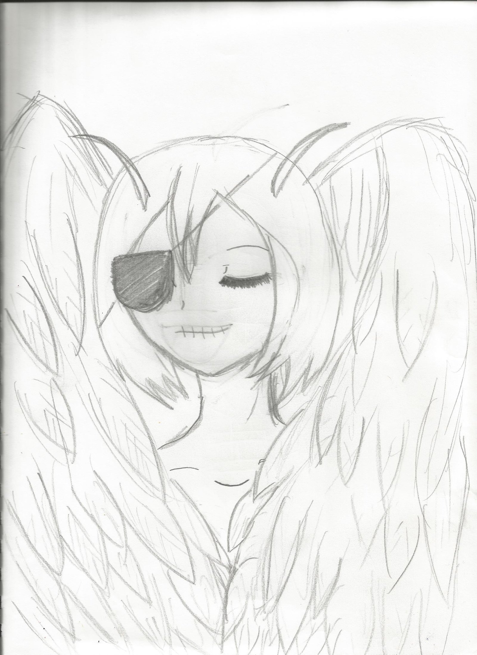 1600x2200 Demon Half Angel By Naniokami