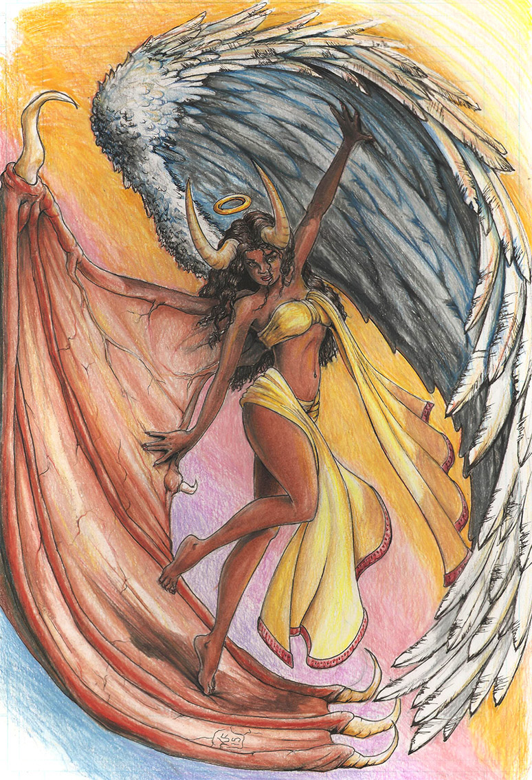 774x1134 Half Angel, Half Demon On Behance