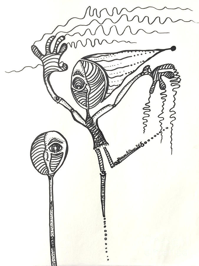 675x900 My Other Half Drawing By Damaya Hoffman