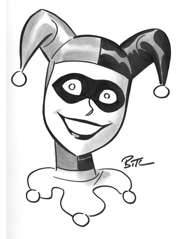 Half Joker Half Harley Quinn Drawing at GetDrawings | Free download