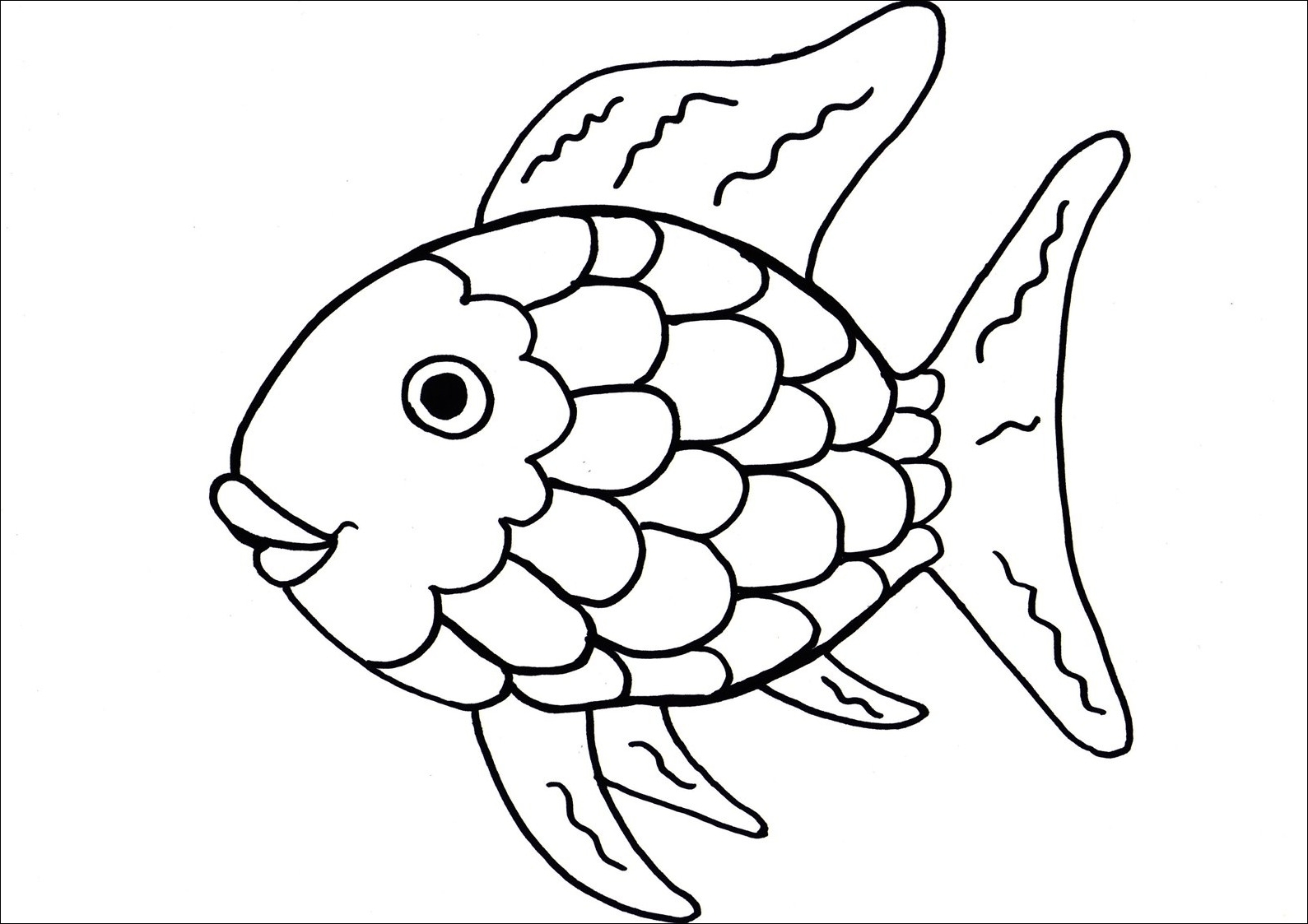 1589x1123 Coloring Book And Pages ~ Unique Rainbow Fish Coloringe Beautiful