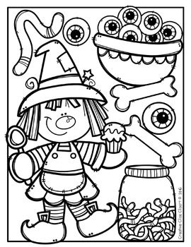 270x350 Halloween Coloring Pages {Made By Creative Clips Clipart