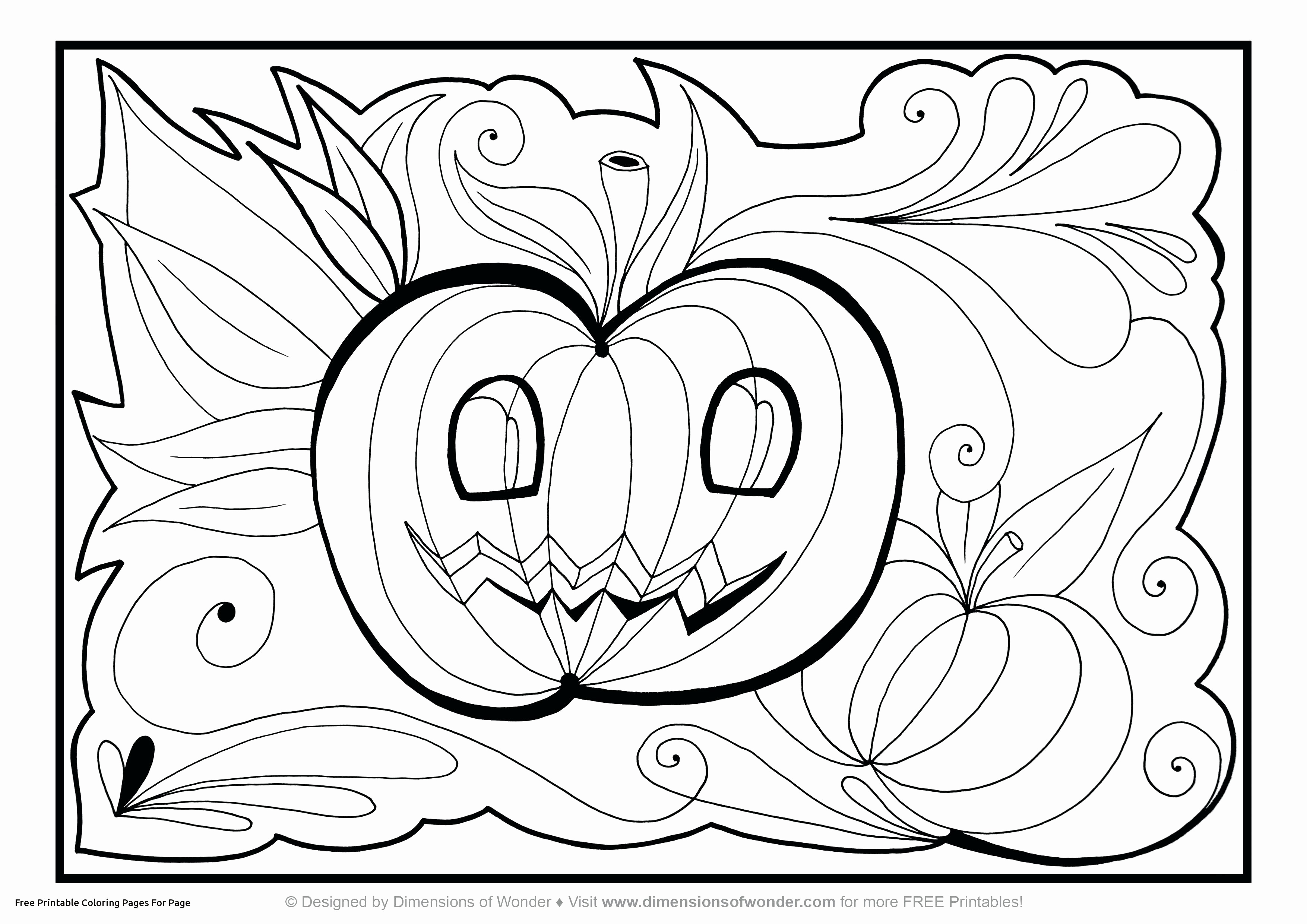 3508x2480 Free Halloween Coloring Pages To Print Inspirational Coloring