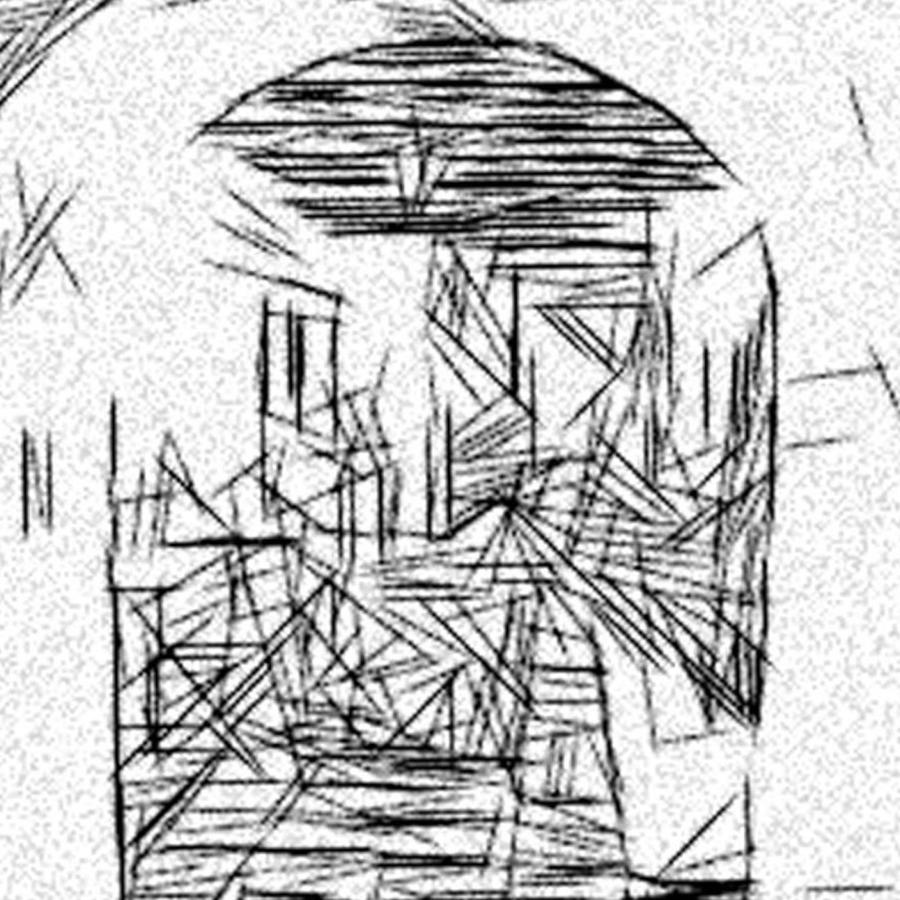 900x900 Hallway Of Dali Drawing By Jonathan Harnisch