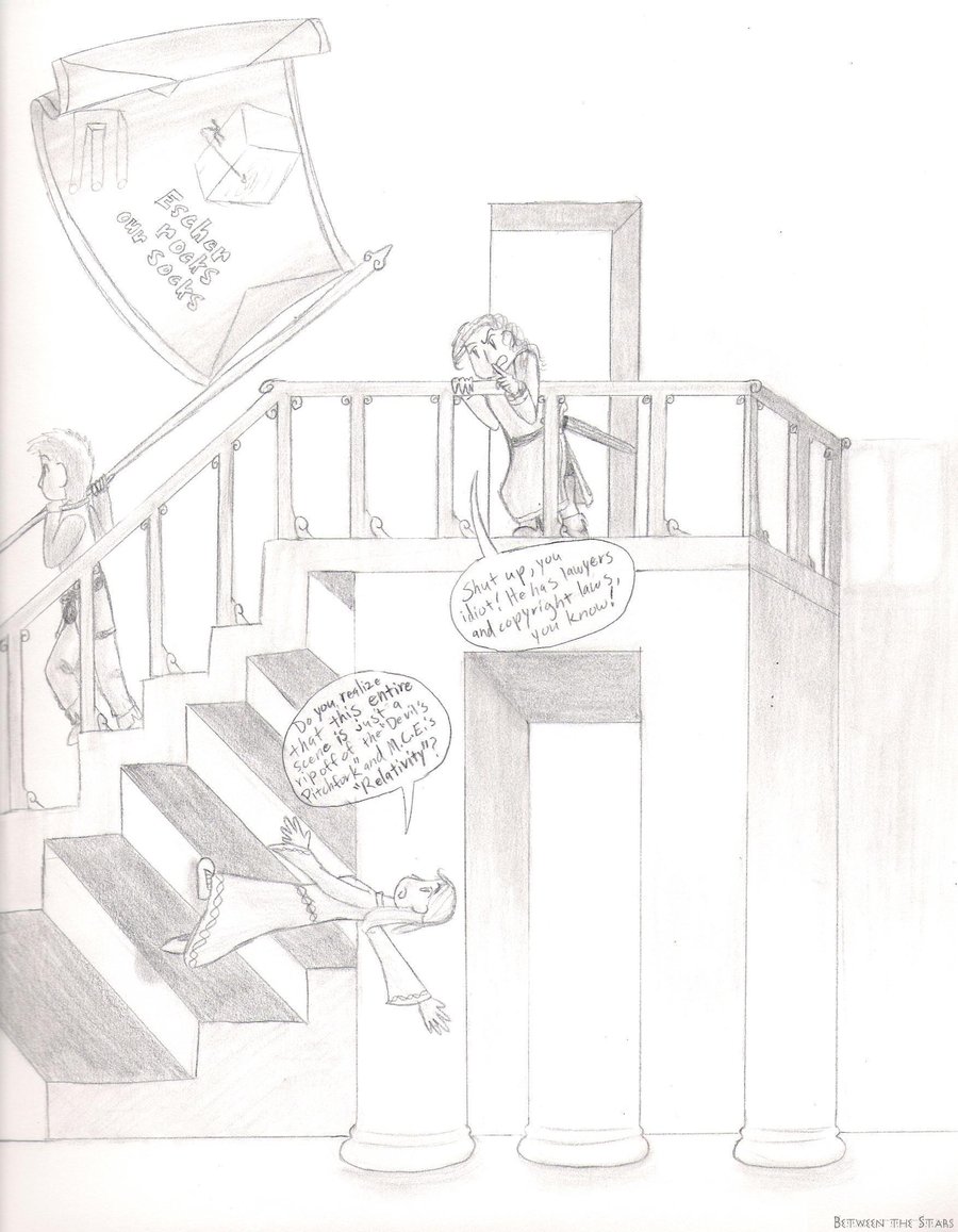 900x1157 In The Impossible Hallway By Between The Stars