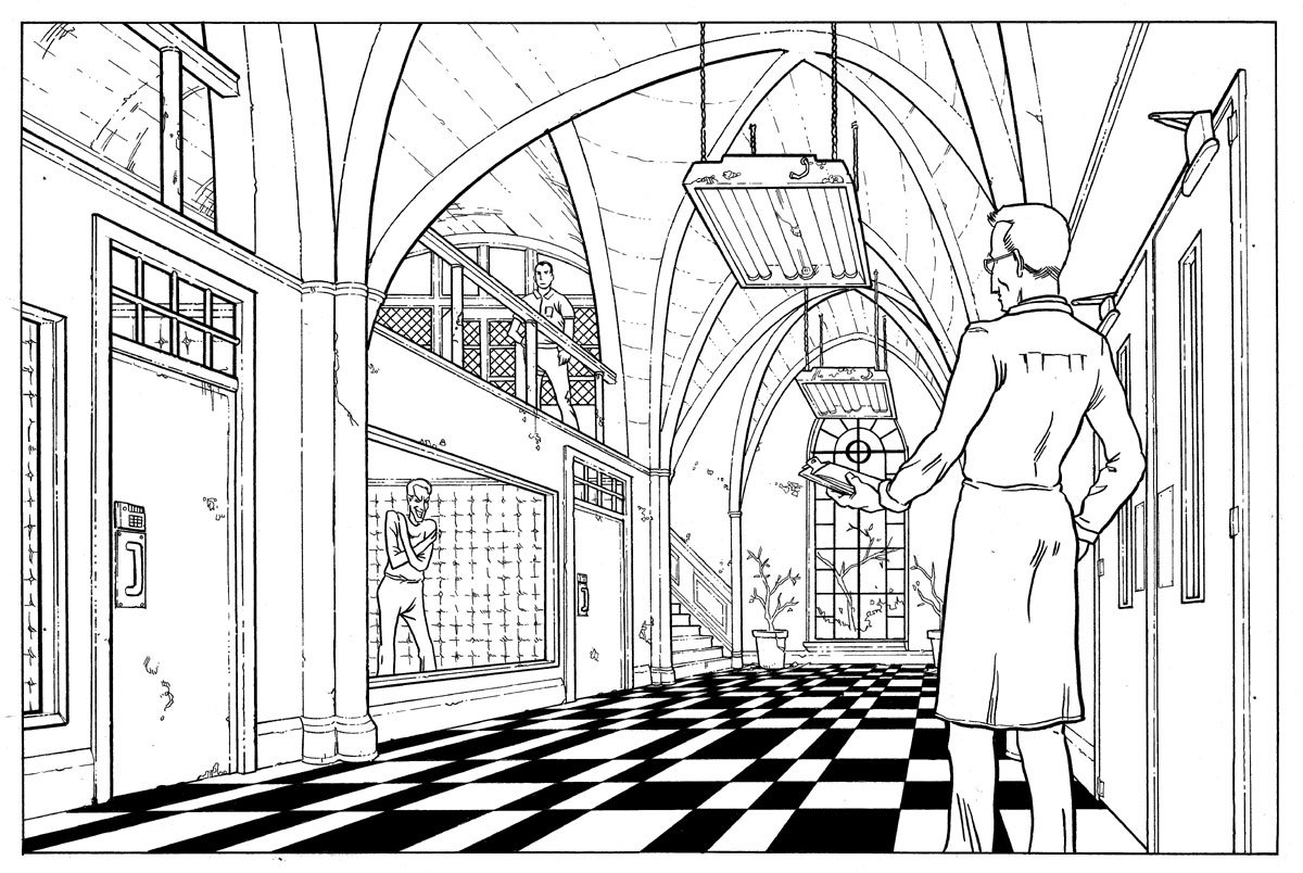 1200x804 Arkham Asylum Hallway By Bonvillain