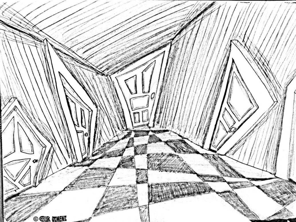 Hallway Drawing at GetDrawings | Free download