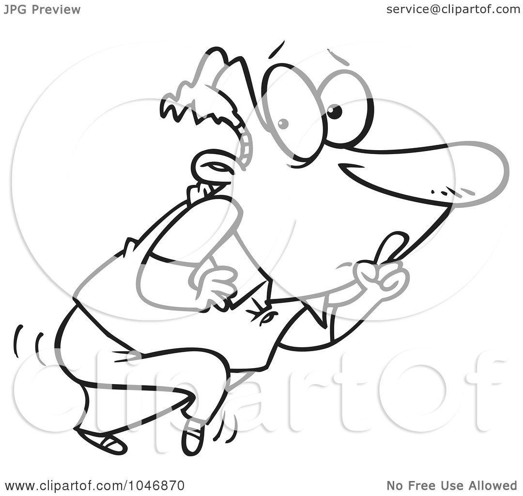 1080x1024 Royalty Free (Rf) Clip Art Illustration Of A Cartoon Black