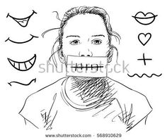 236x199 Sketch Of Beautiful Teenage Girl With Ringlets Hair In Two Buns