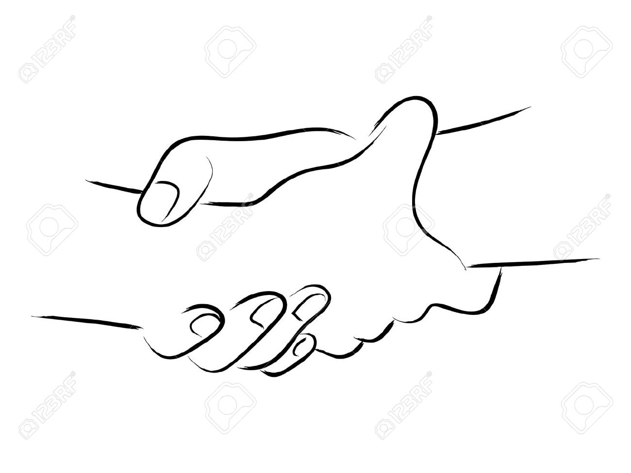 1300x975 Two Hands Holding Drawing 44818657 Simple Line Art Of Two Hands