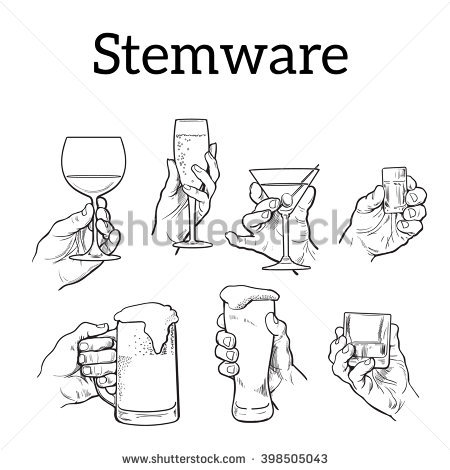 450x470 Drawn Glass Hand Holding