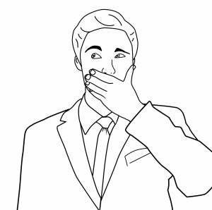 300x298 Collection Of Hand Over Mouth Drawing High Quality, Free