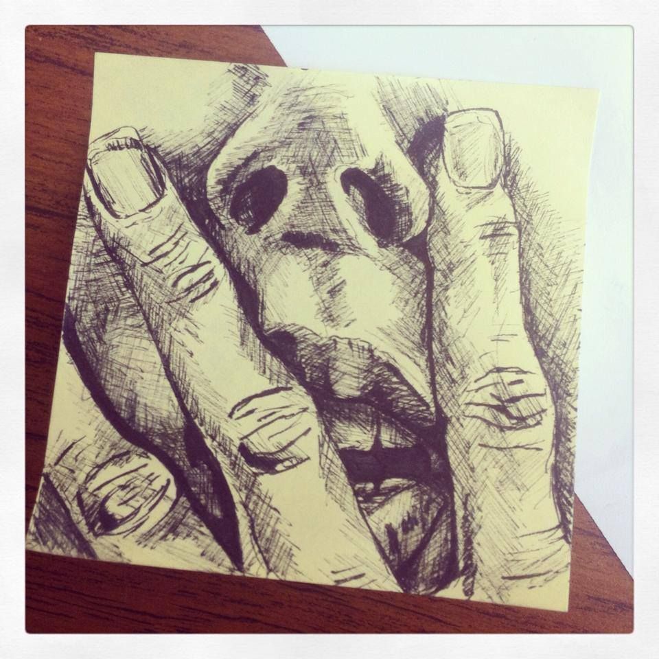 960x960 Post It Doodle