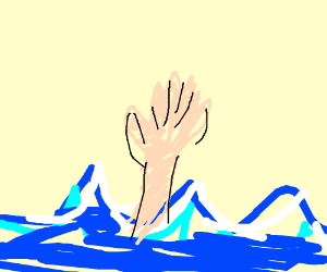 Hand Reaching Out Of Water Drawing at GetDrawings.com | Free for