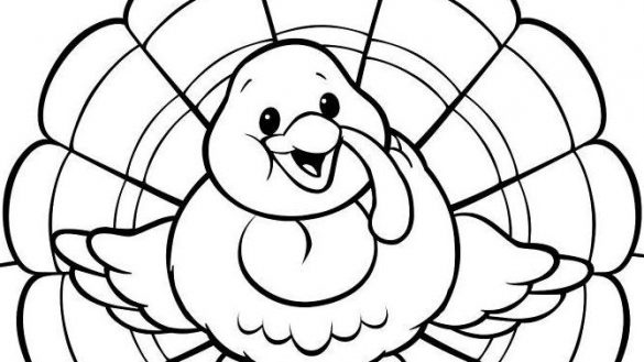 585x329 Turkey Drawing Template Coloring Page Sporturka Turkey Drawing