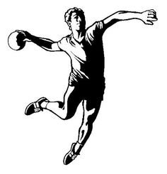 236x245 Comment Dessiner Un Handballeur Dessin Handball A Colorier