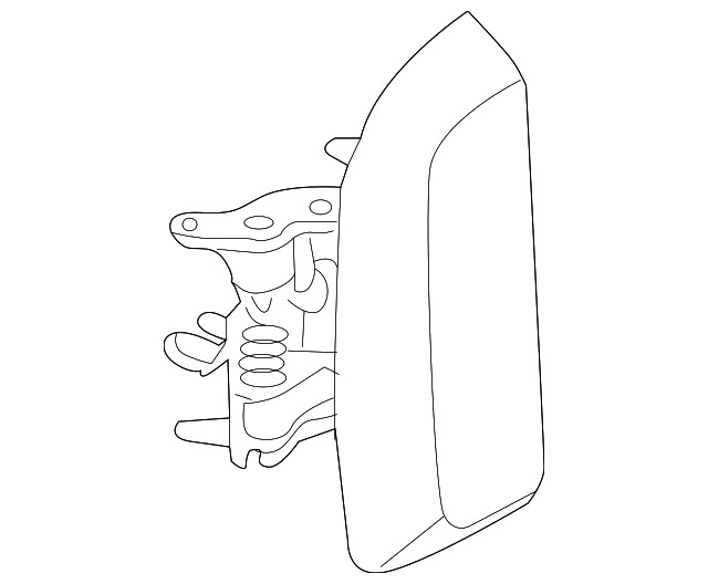 640x528 Nissan Oem 08 12 Pathfinder Rear Door Handle Outside Exterior