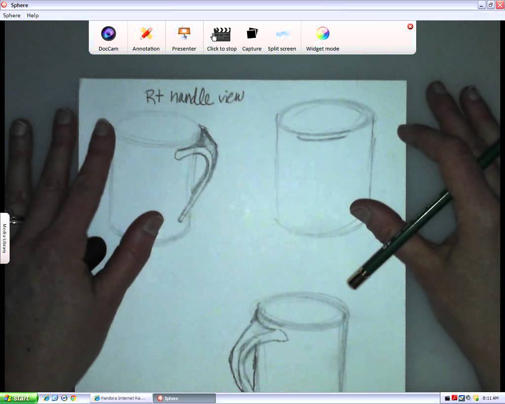 1024x820 How To Draw A Handle On Your Pottery Drawing.
