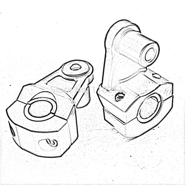 640x640 Black Silver Universal 78 22mm 1 18 28mm Off Road Motorcycle