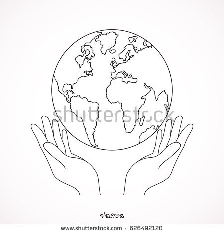 450x470 Photos Hands Holding The World Drawing,