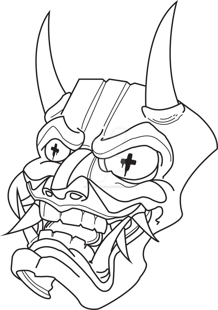 749x1067 Hannya Mask By Giangonzaga