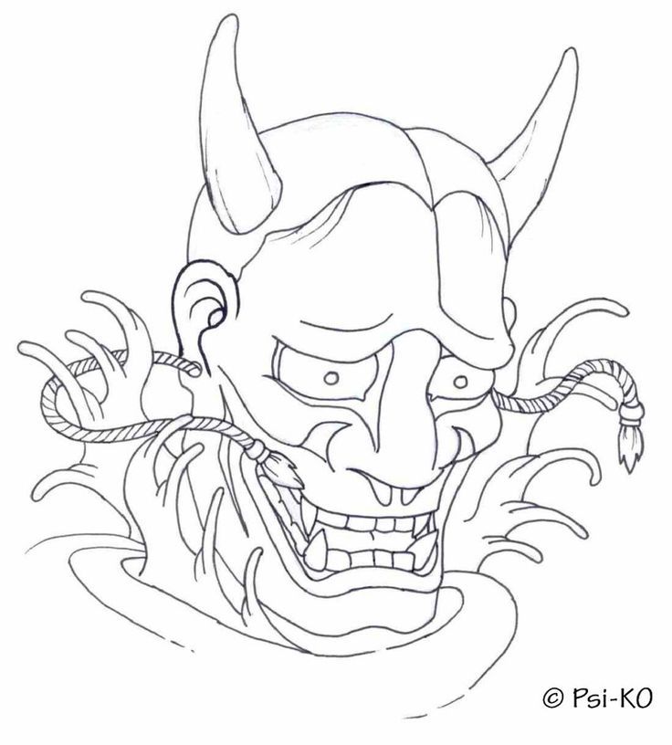 736x816 Hannya Mask