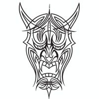 200x200 Hannya Mask By Wryleg