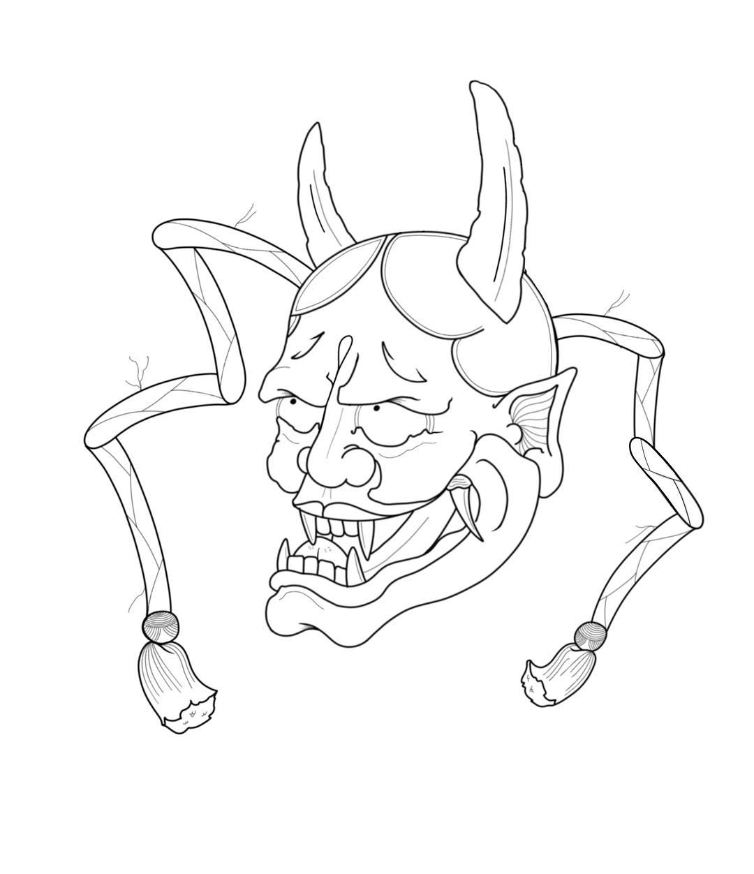 1080x1252 Tattoo Hannya Drawing Hannyamask On Instagram