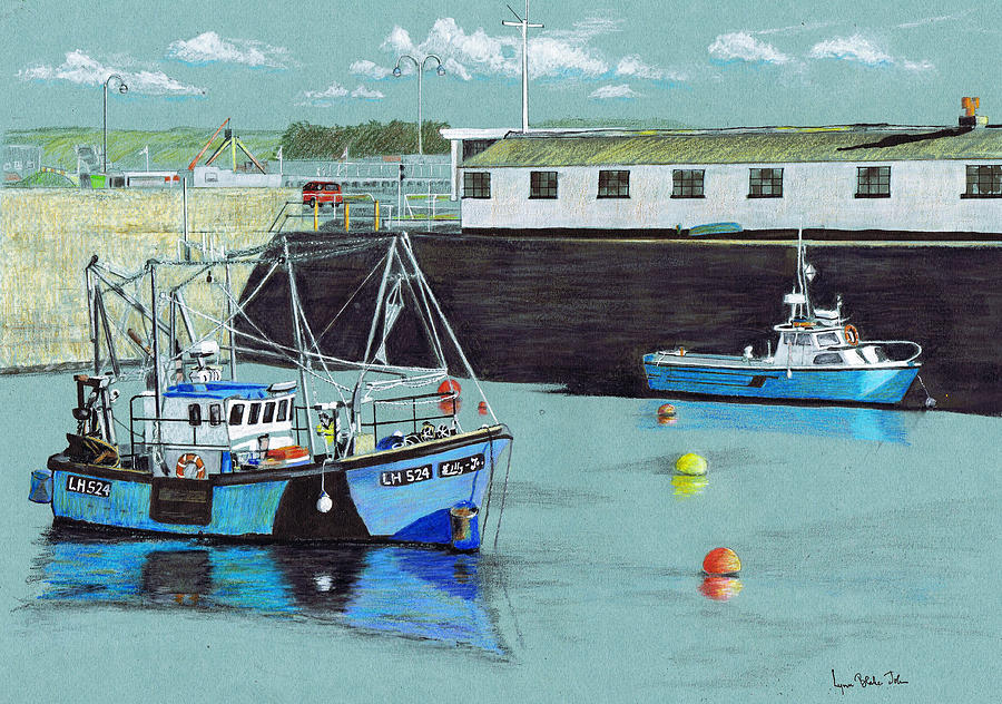 900x632 Porthcawl Harbour Drawing By Lynn Blake John