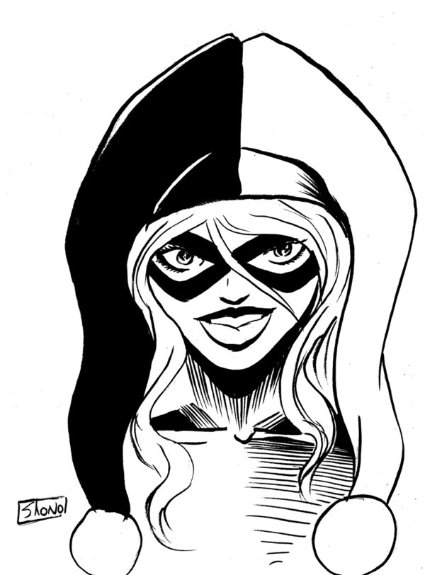 600x812 Fcbd Sketch Harley Quinn By Shono